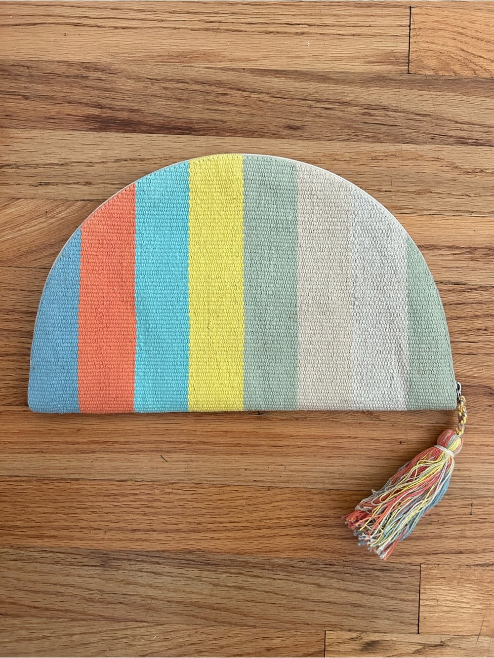 Roller Rabbit Striped Clutch with Tassel